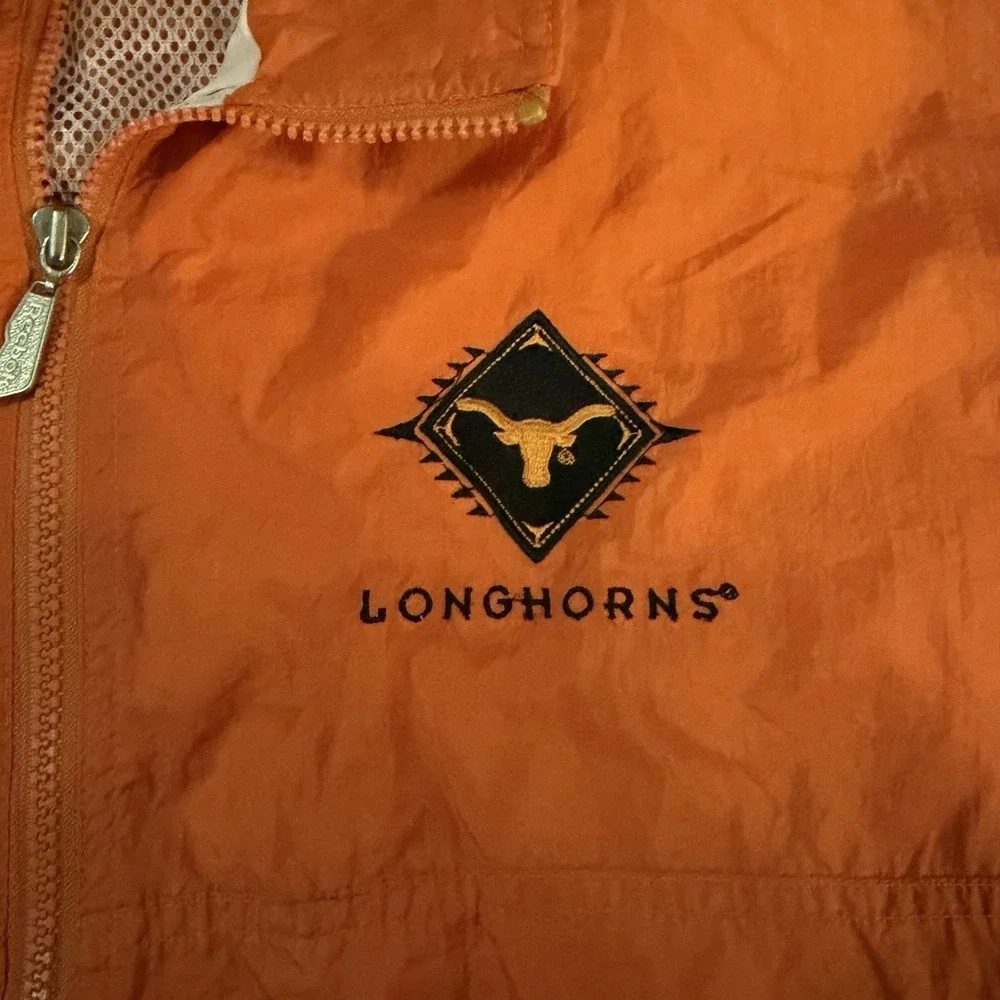 Reebok Texas Longhorns Orange White Black Windbreaker Jacket L